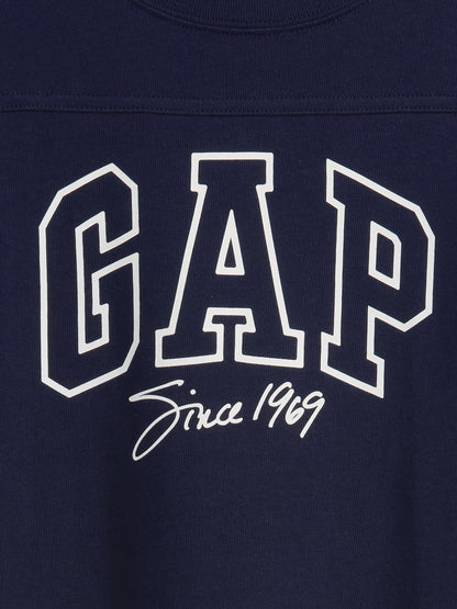 Lacivert Oversized Logo T-shirt
