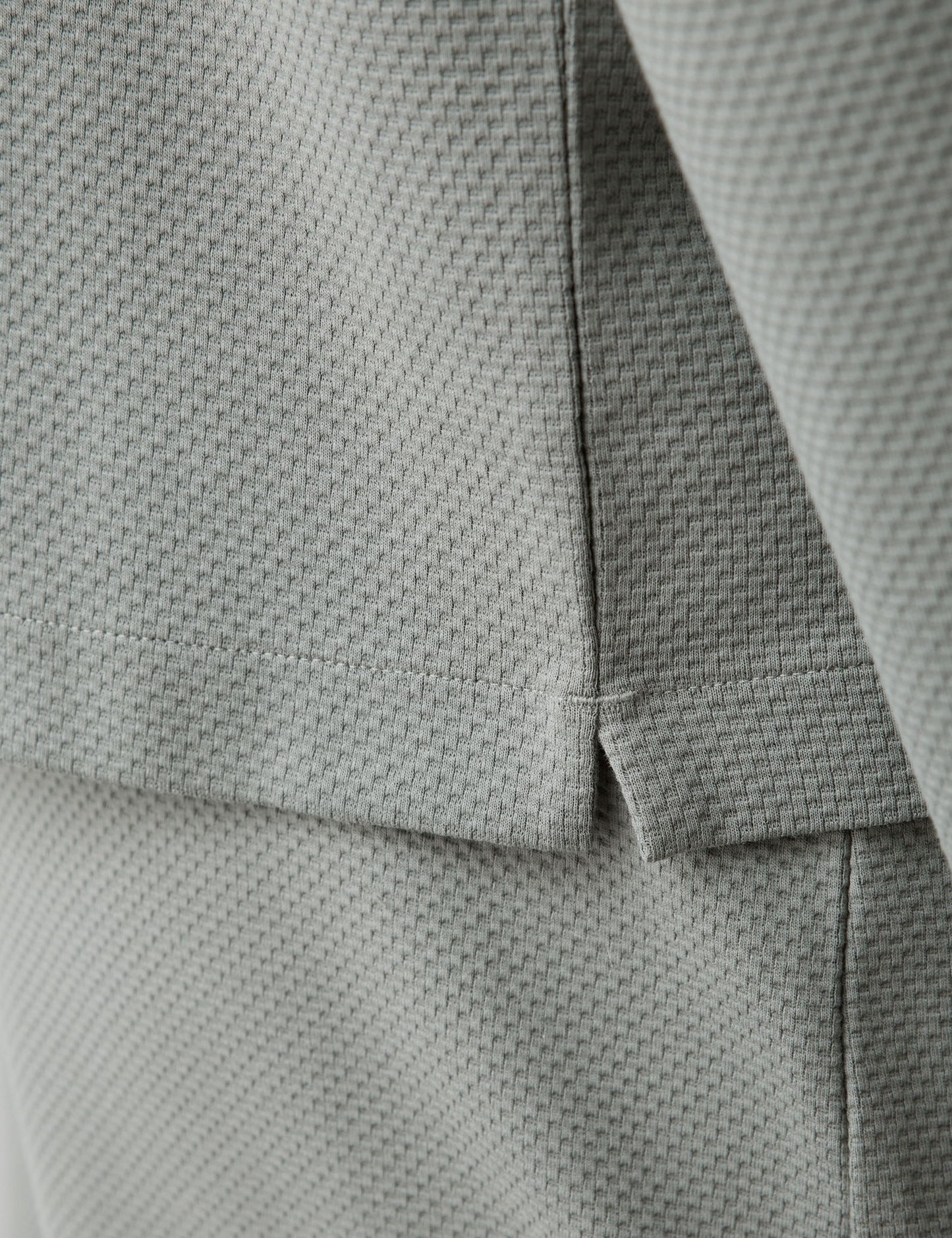 Pamuk Karışımlı Waffle Yarı Fermuarlı Uzun Kollu Üst