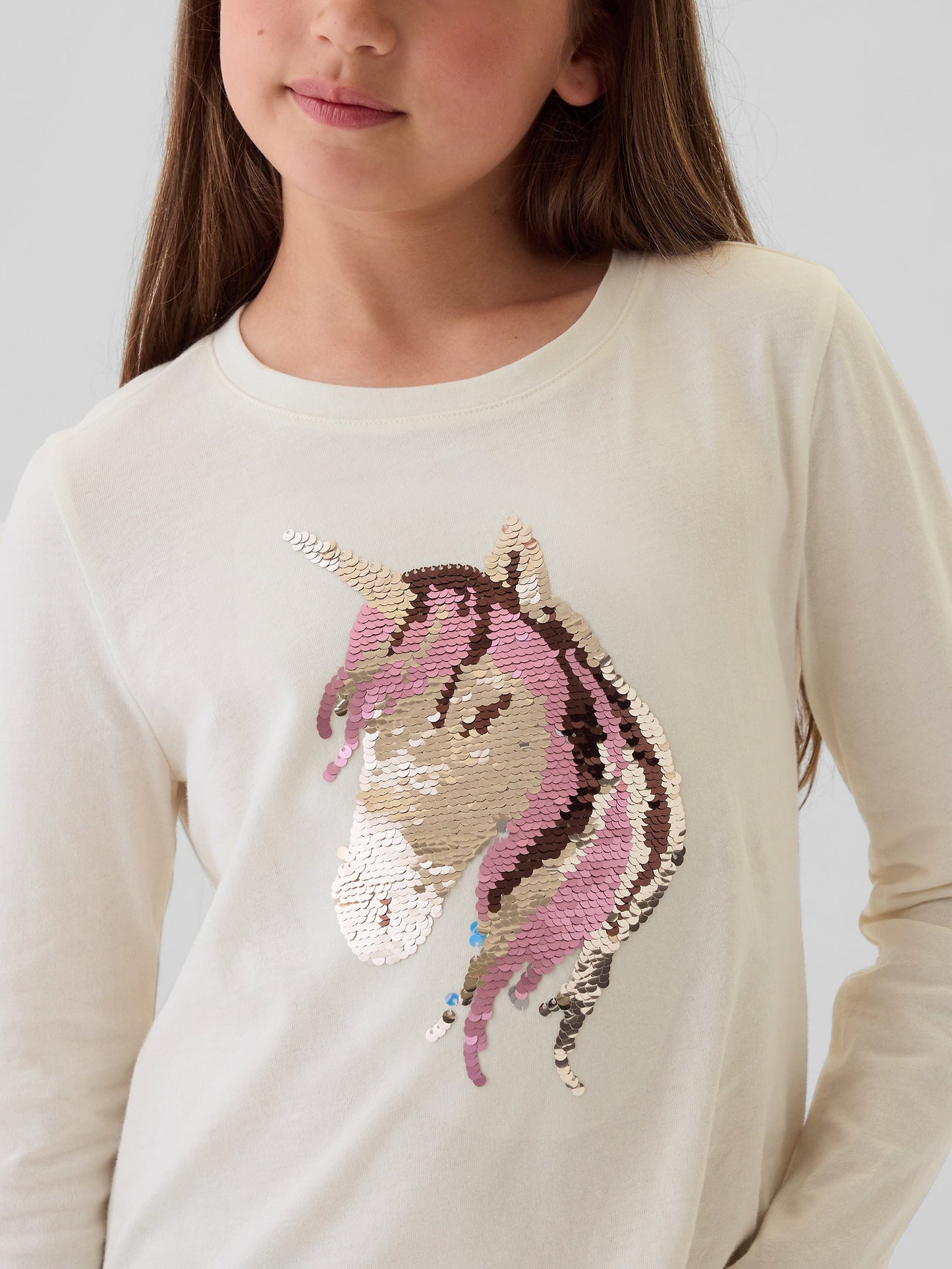 Kırık Beyaz Flippy Pullu T-shirt
