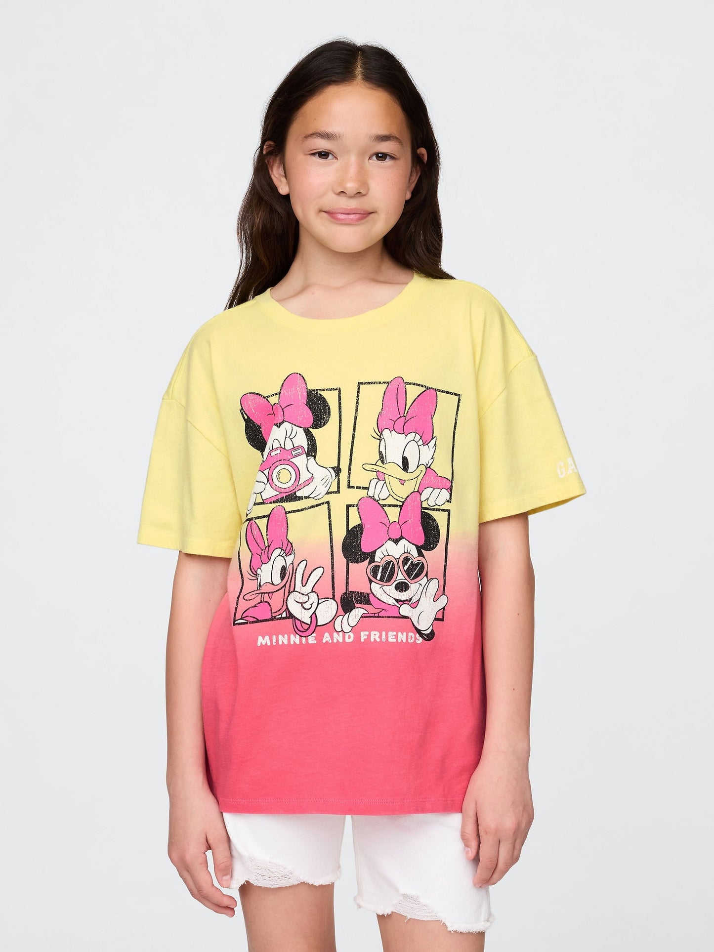 Sarı Gap × Disney Grafik Tunik T-shirt