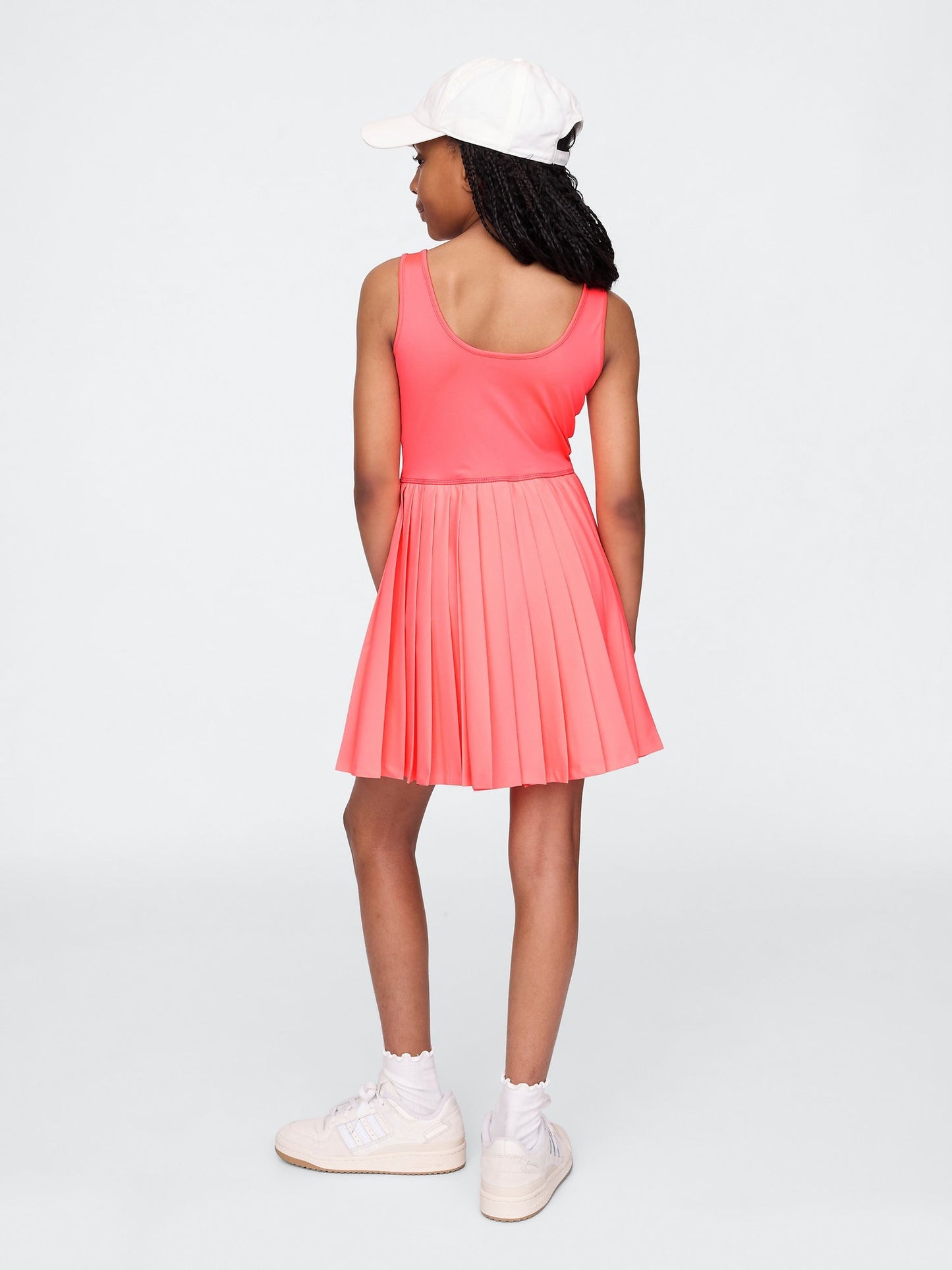 Pembe Çocuk Pileli Tenis Elbisesi