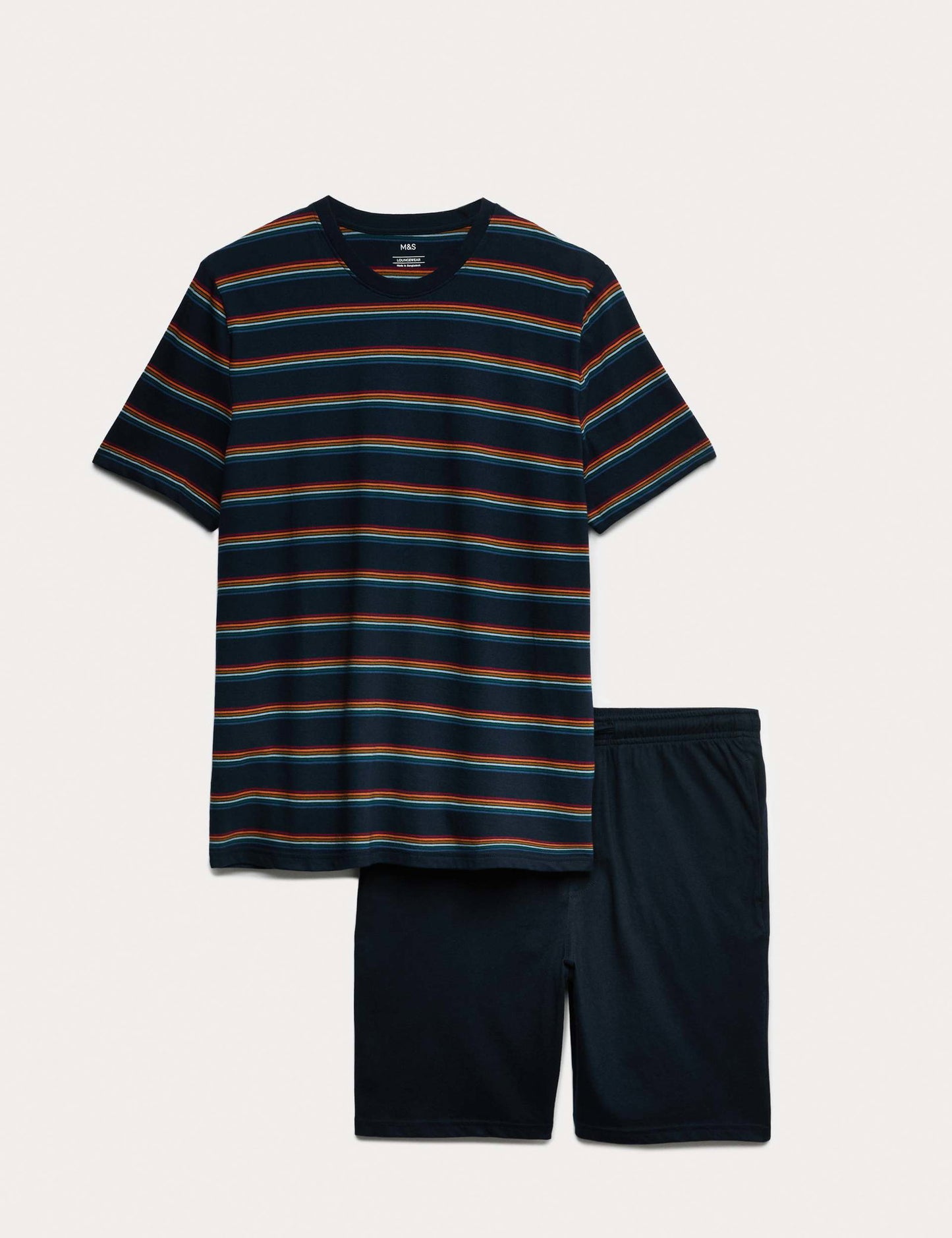 Saf Pamuklu Çizgili Pijama Takımı