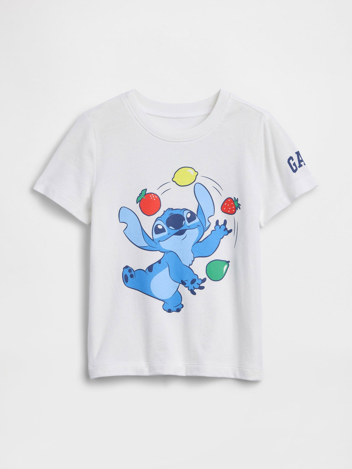 Beyaz Disney Lilo Ve Stitch Grafik Baskılı T-shirt