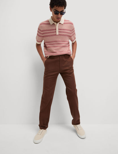 Regular Fit Keten Karışımlı Chino