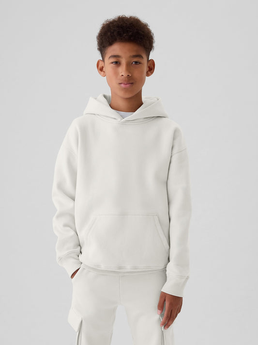 Kırık Beyaz Vintage Soft Relaxed Sweatshirt