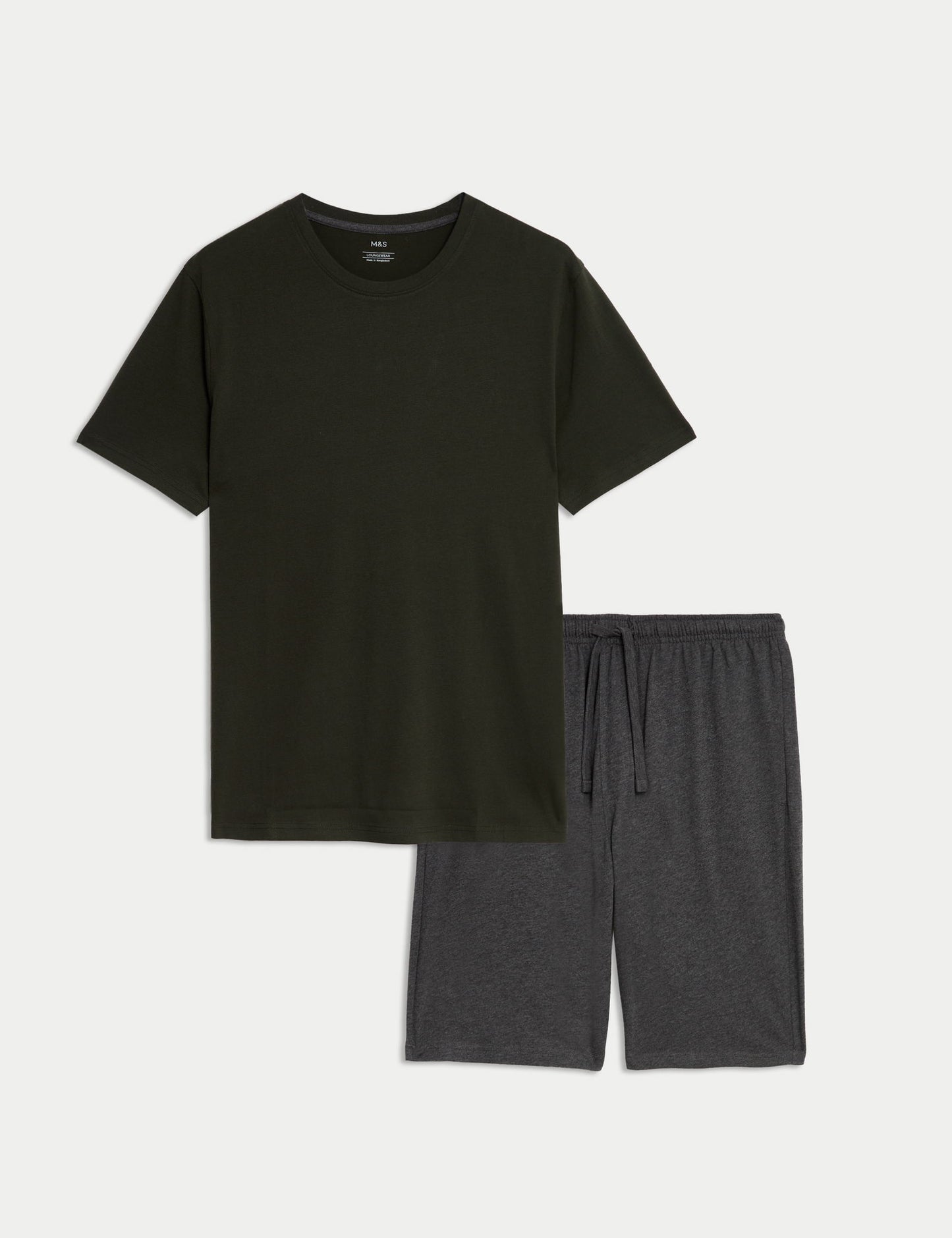 Saf Pamuklu Kısa Kollu Pijama Takımı