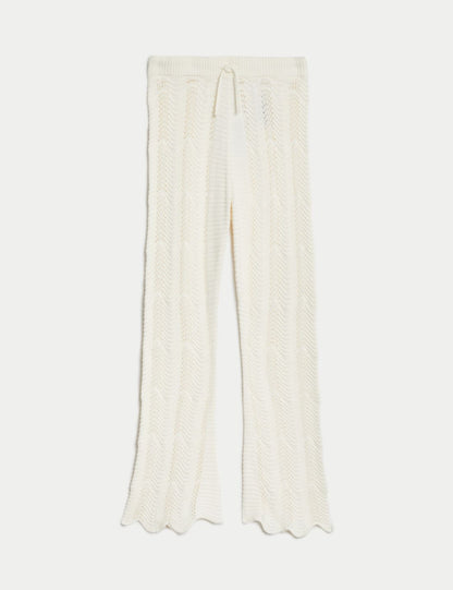 Yumuşak Dokulu Flared Fit Pantolon (6-16 Yaş)