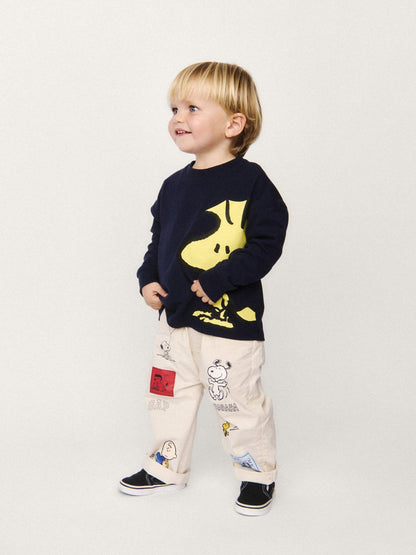 Krem Peanuts Pull-on Barrel Pantolon