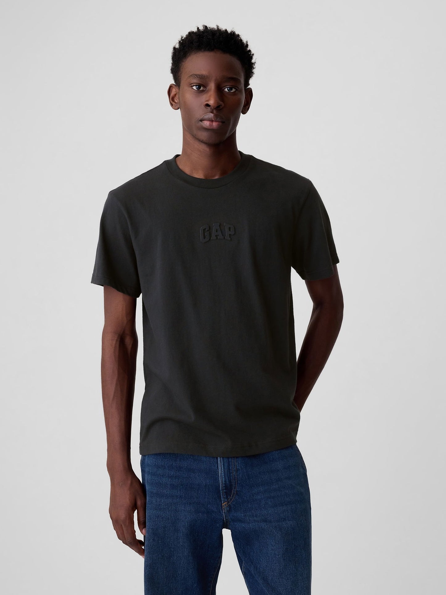 Siyah Mini Gap Arch Logo T-shirt