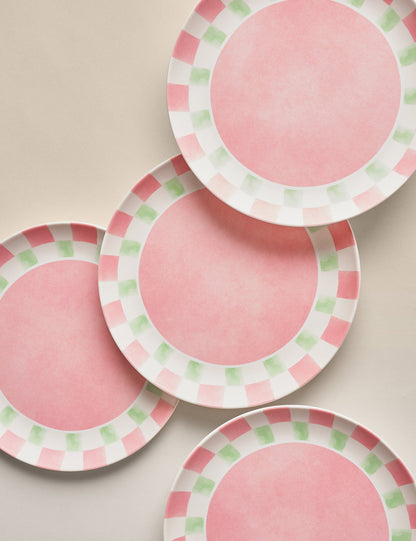 4’lü Summer Brights Piknik Servis Tabağı Seti