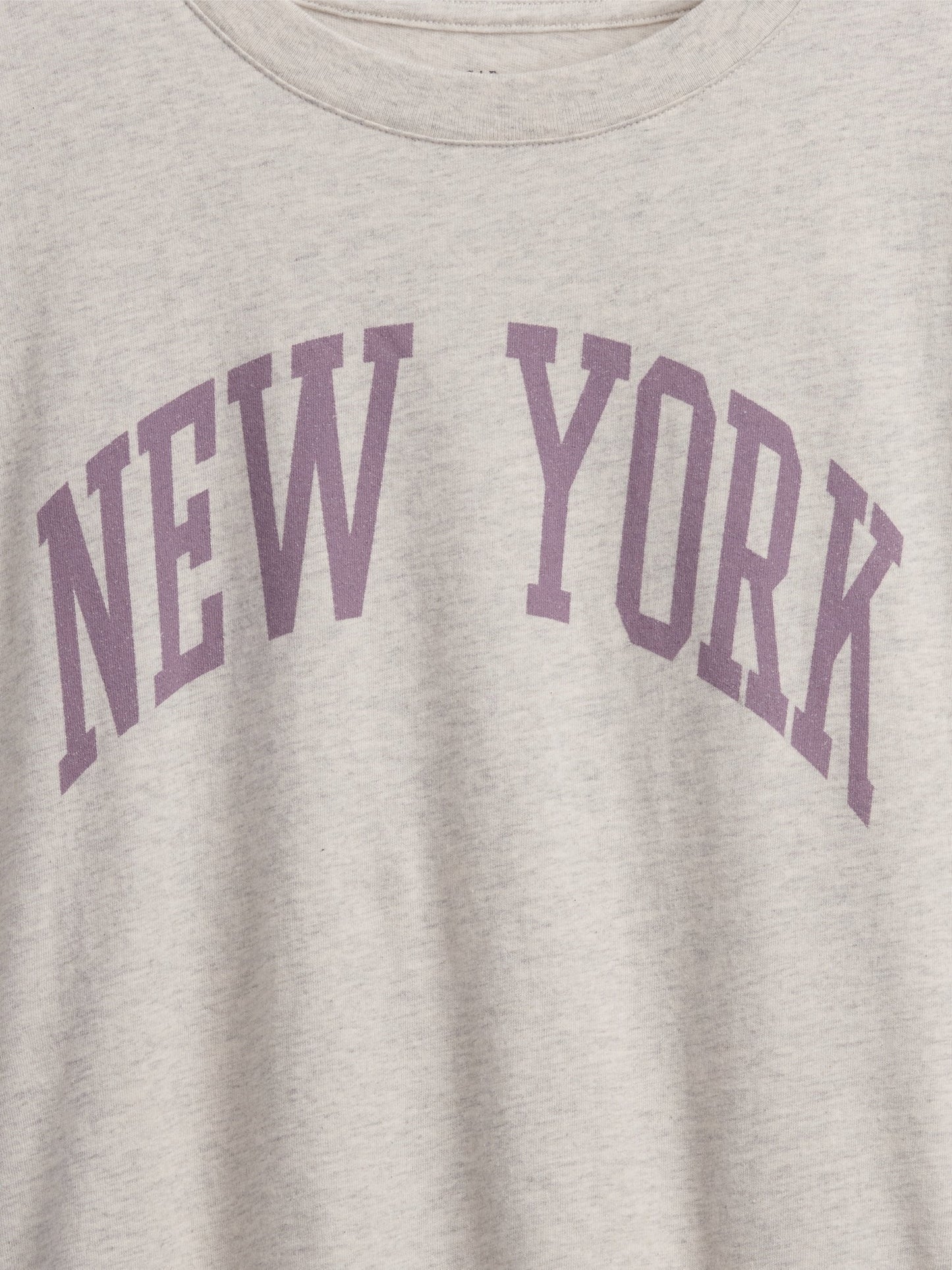 Açık Gri Oversized Grafik Baskılı T-shirt