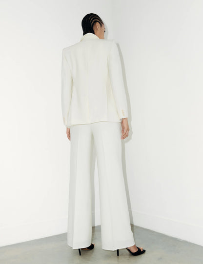 Yün Karışımlı Wide Leg Pantolon