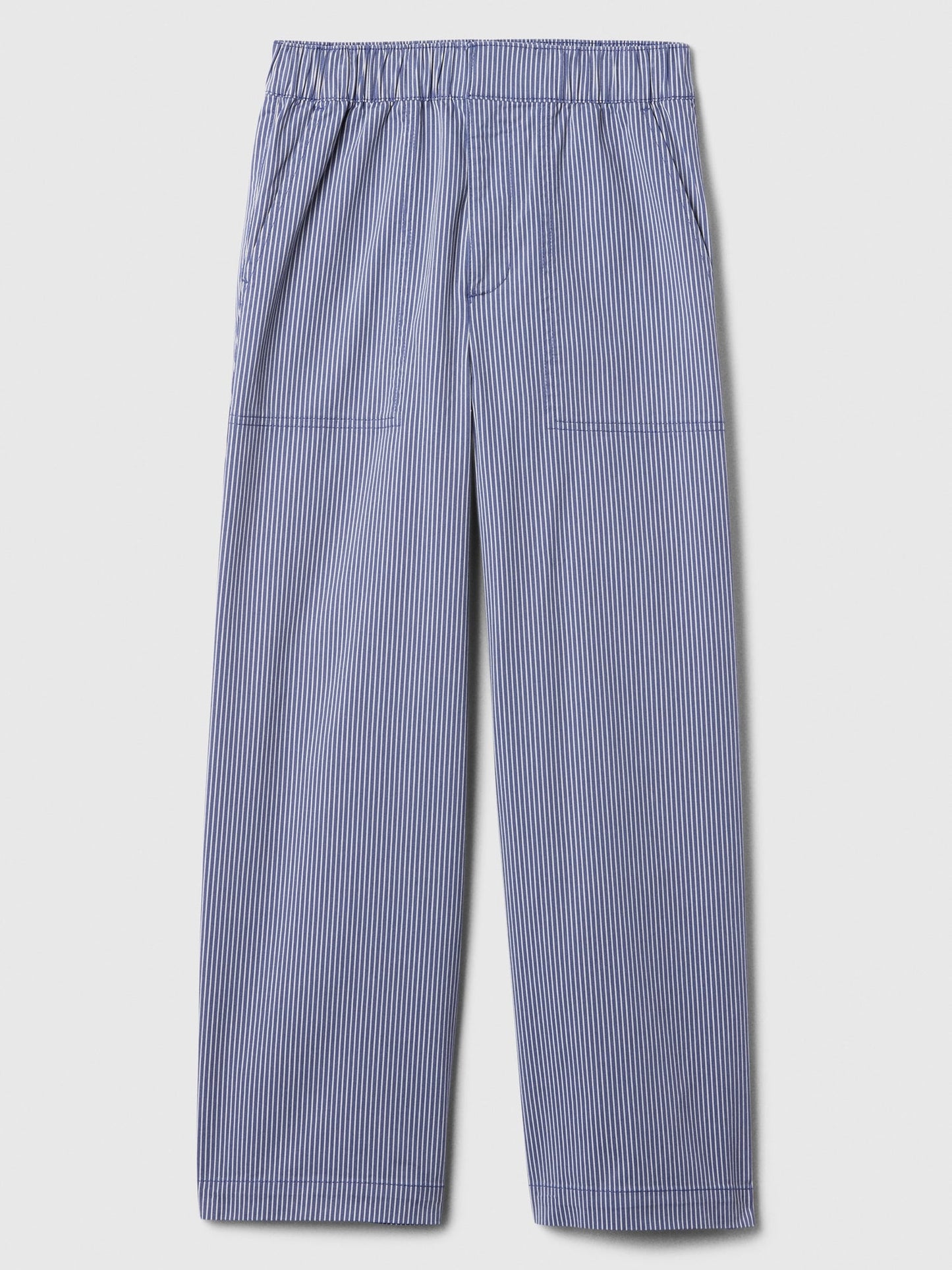 Mavi Mid Rise Çizgili Easy Wide-leg Khaki Pantolon
