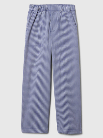 Mavi Mid Rise Çizgili Easy Wide-leg Khaki Pantolon