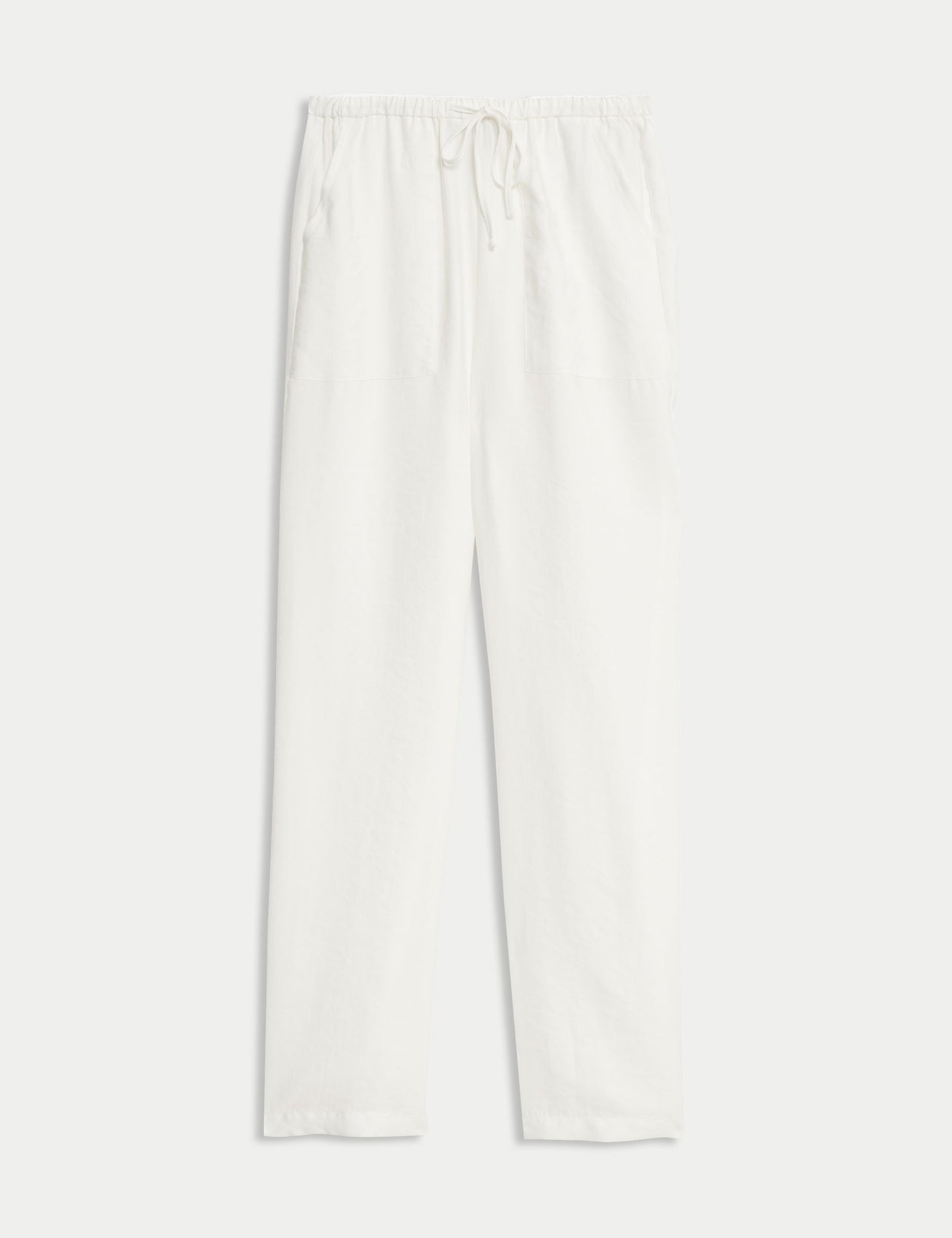 Lyocell Zengin Düz Straight Leg Pantolon