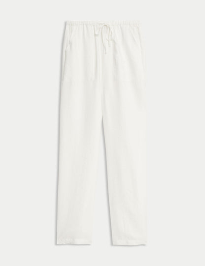 Lyocell Zengin Düz Straight Leg Pantolon