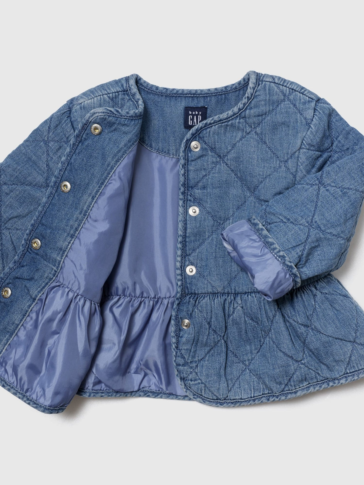 Mavi Kapitone Denim Ceket