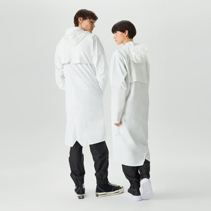 Rains Longer Unisex Beyaz Yağmurluk