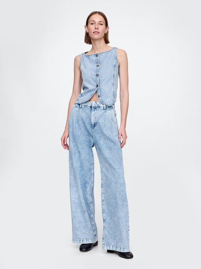 Mavi 365 High Rise Ultrasoft Pileli Denim Pantolon