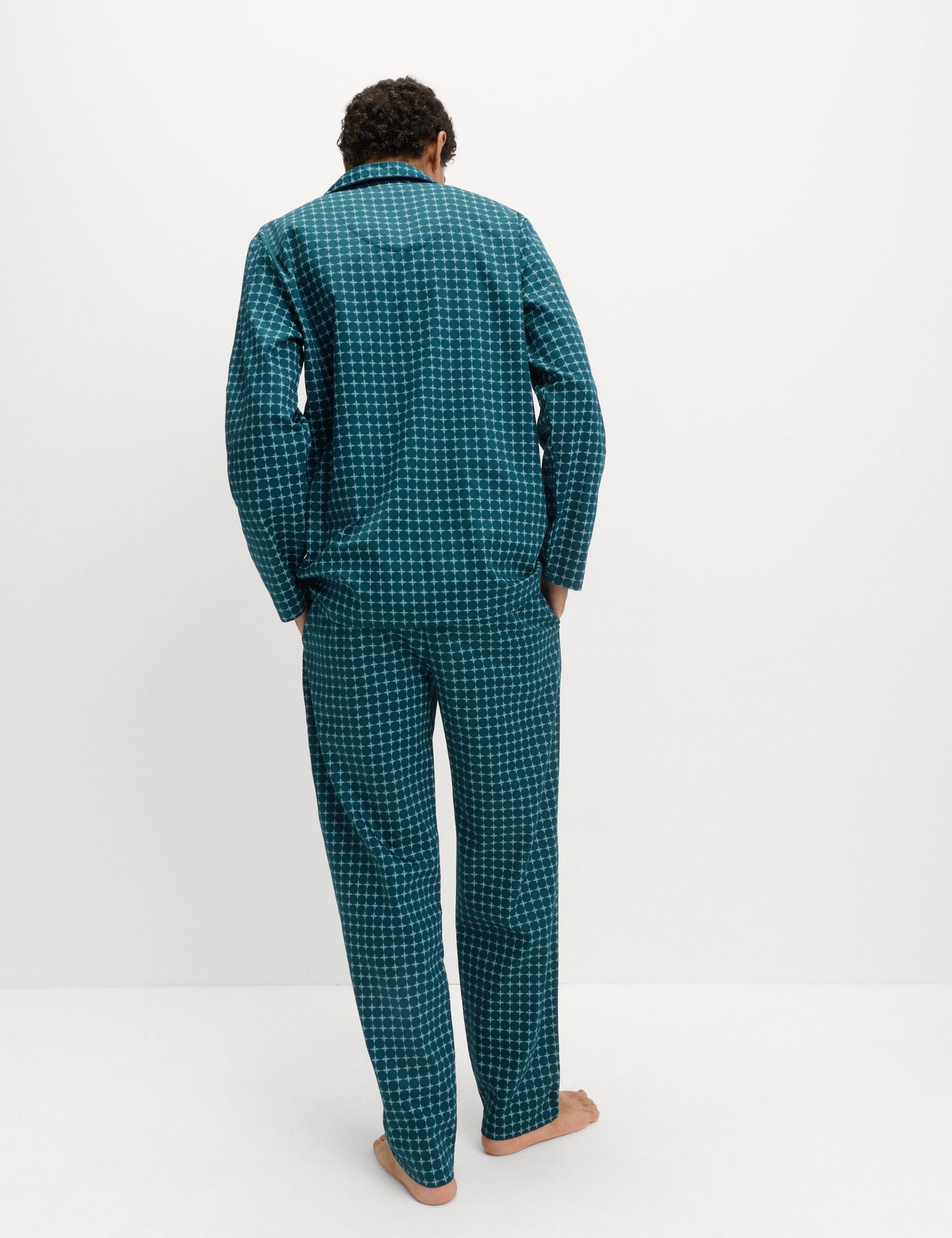 Pamuklu Desenli Pijama Takımı