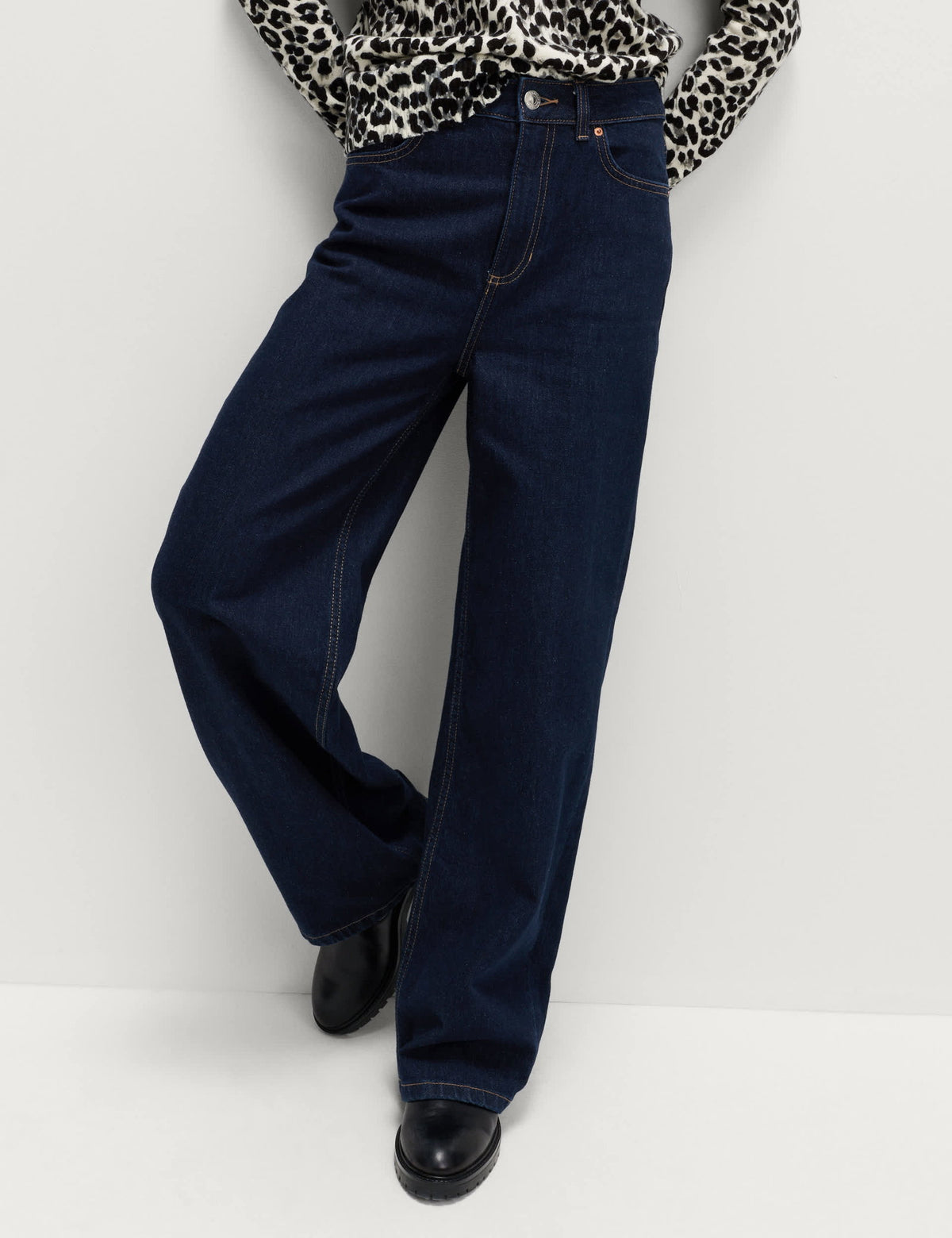 Wide Leg Jean Pantolon