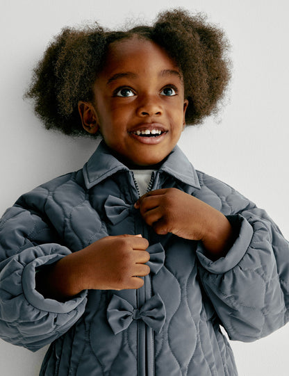 Kapitoneli Kurdeleli Ceket (2-8 Yaş)