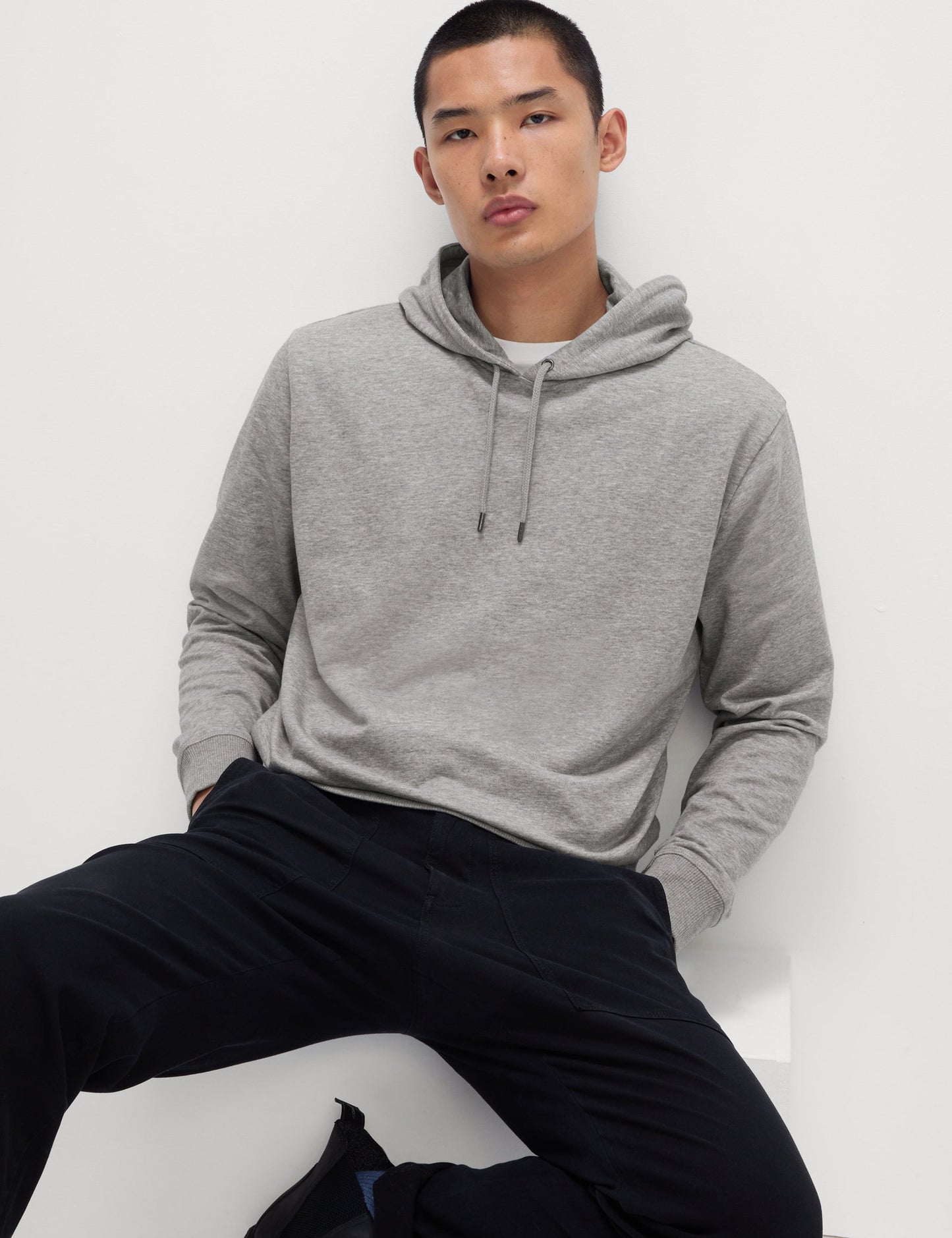 Pamuk Karışımlı Kapüşonlu Sweatshirt
