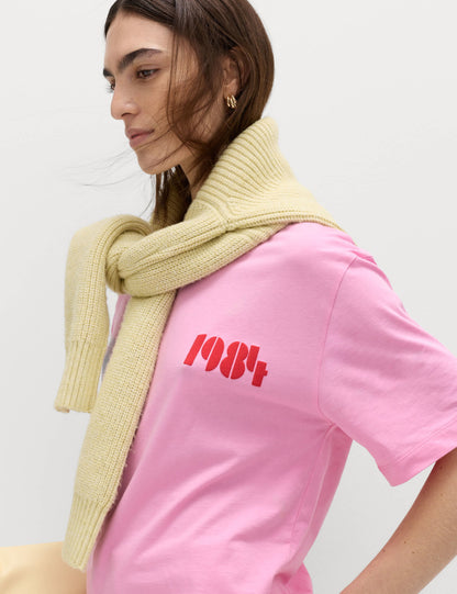 Desenli Pamuklu T-shirt