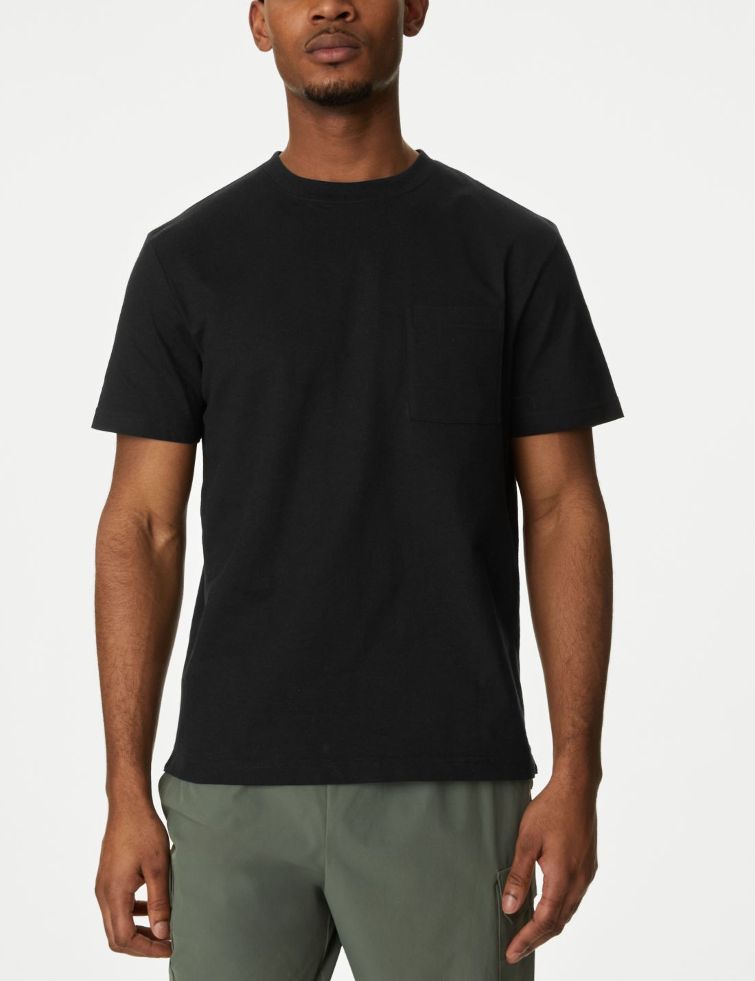 Saf Pamuklu Kısa Kollu T-shirt