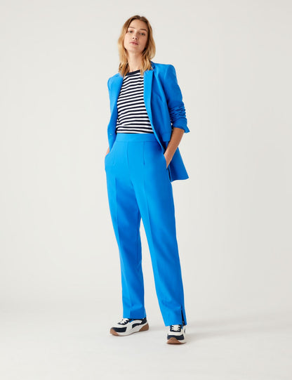 Fermuar Detaylı Straight Leg Pantolon
