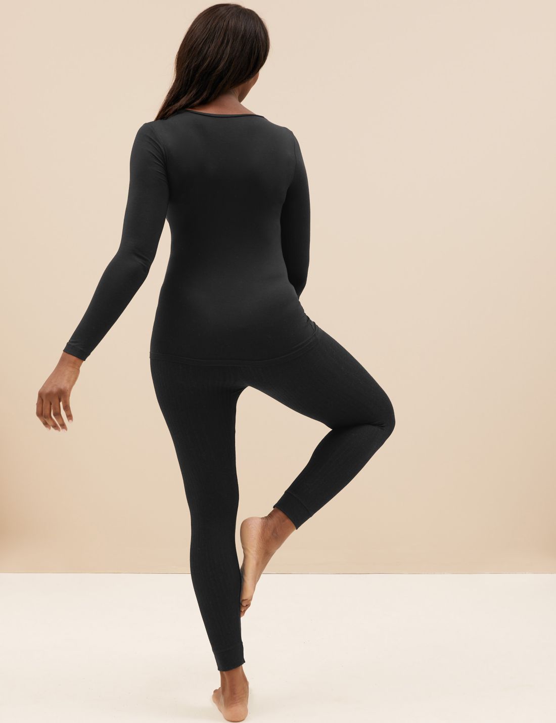 Fitil Detaylı Legging Termal Tayt