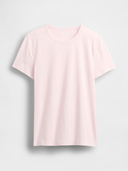 Pembe Favorite Bisiklet Yaka T-shirt