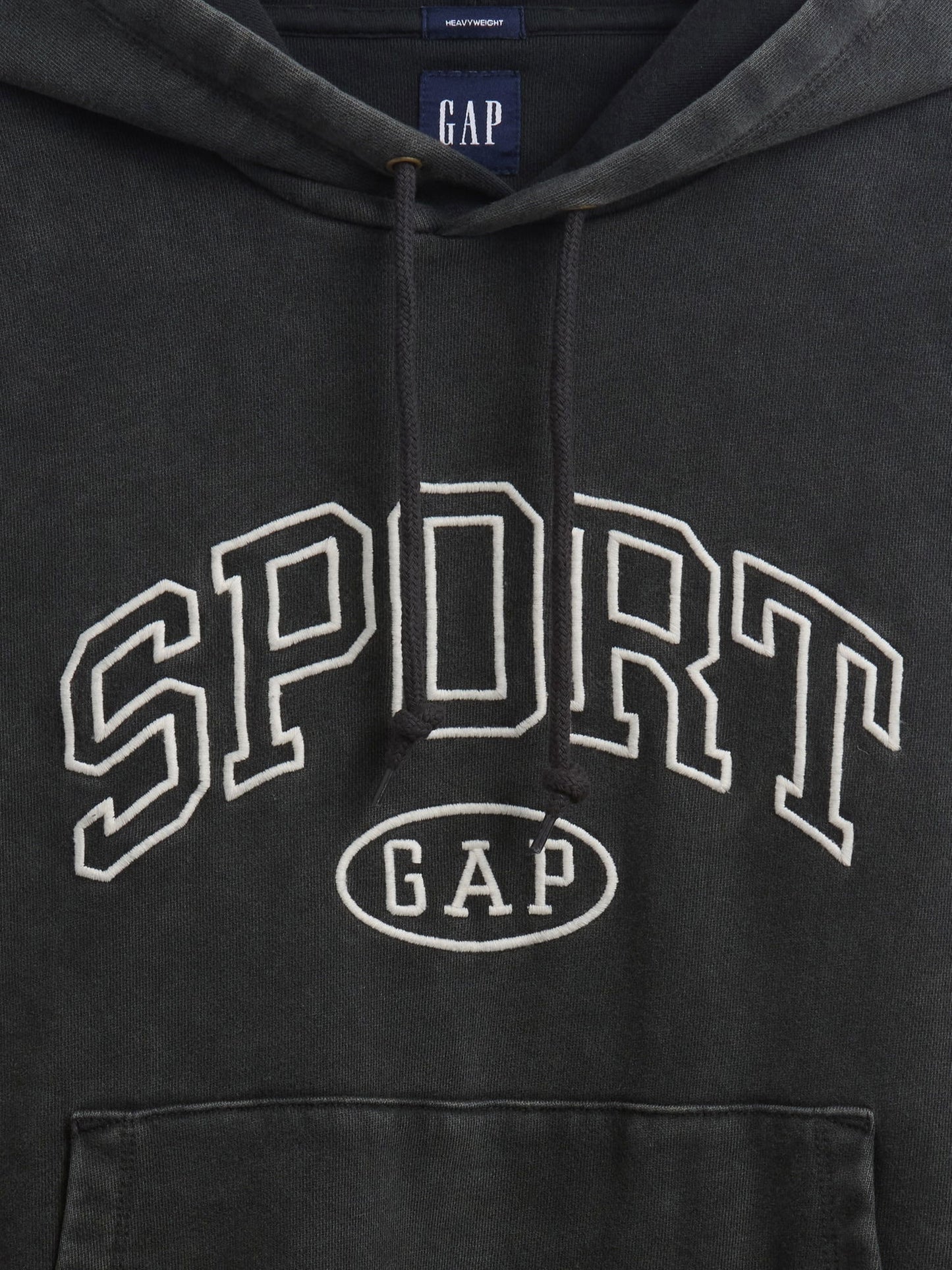 Siyah Heavyweight Oversized Gap Logo Sweatshirt