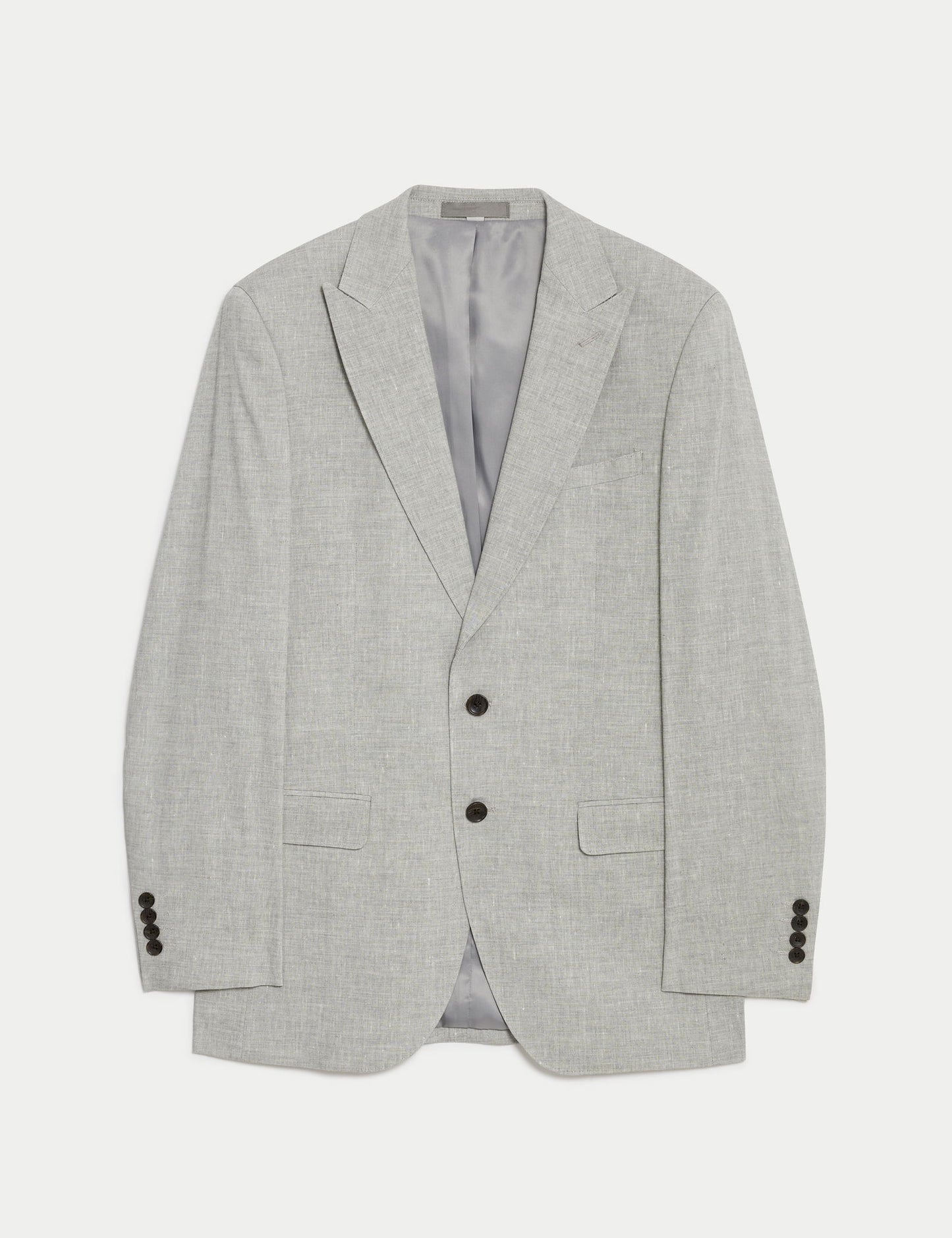 Tailored Fit Klasik Keten Ceket