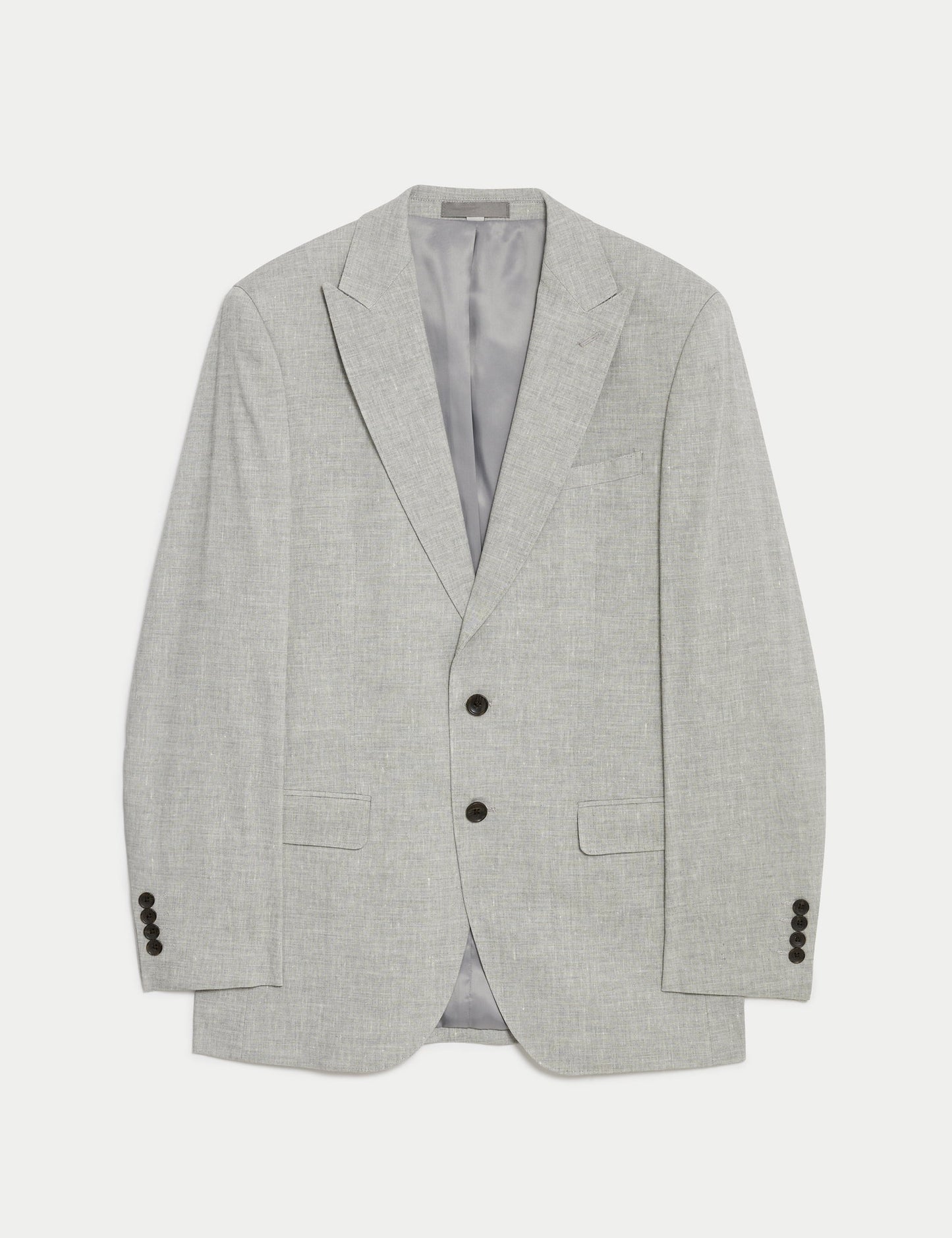 Tailored Fit Klasik Keten Ceket