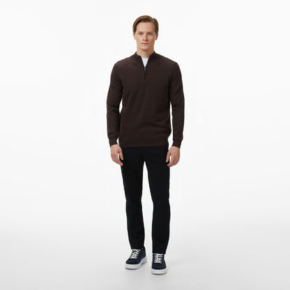 Nautica Erkek Kahverengi Classic Fit Kazak