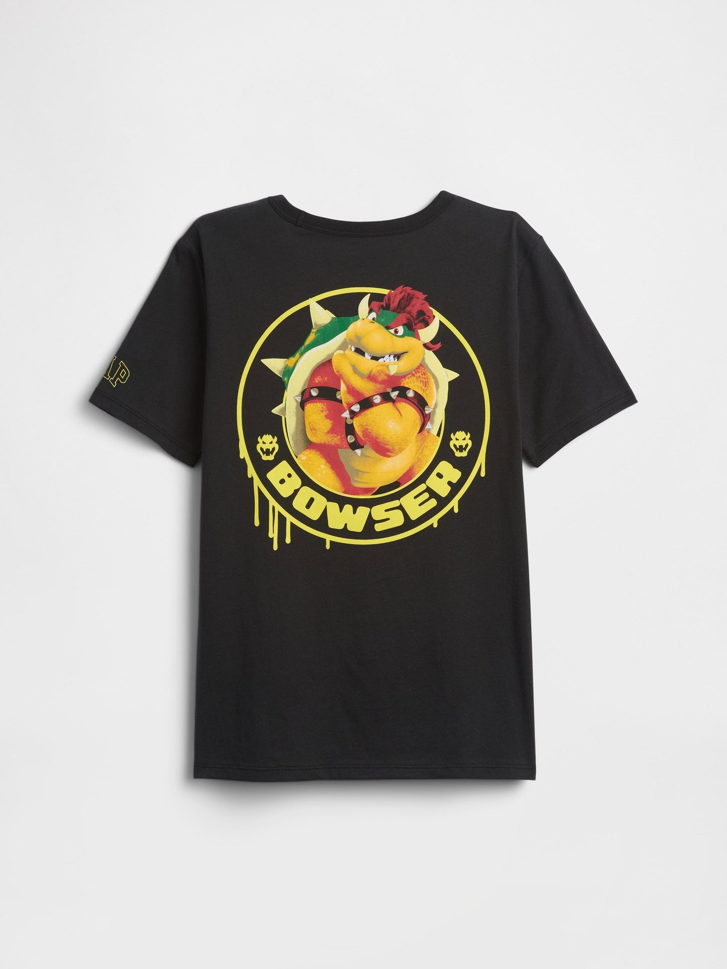 Siyah Süper Mario Grafik Baskılı T-shirt