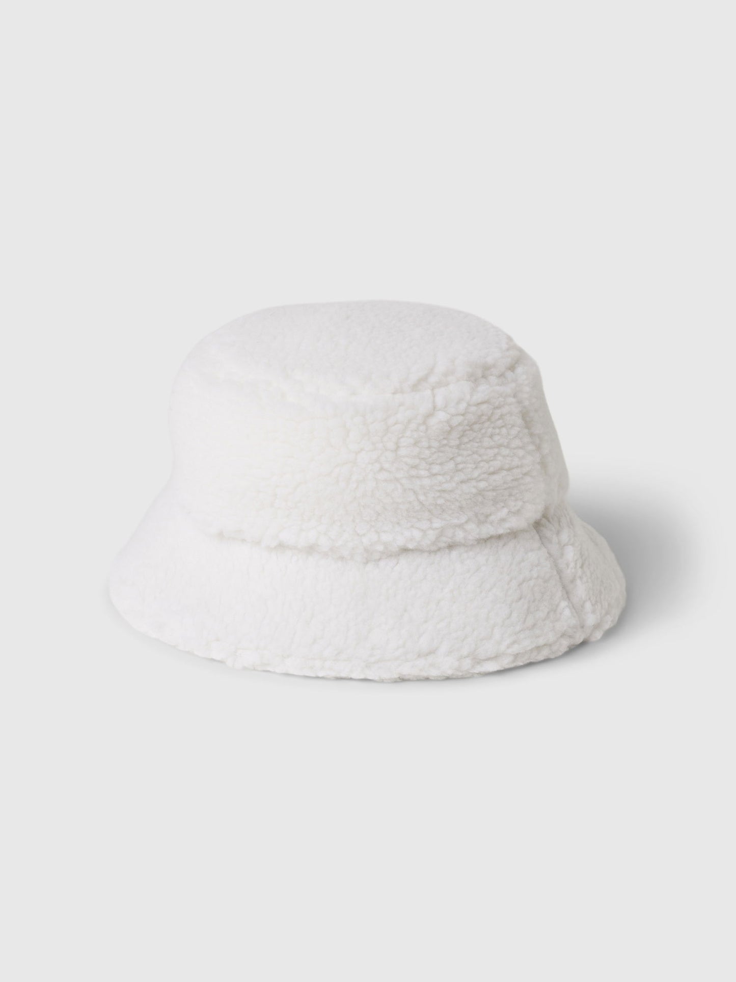 Kırık Beyaz Sherpa Bucket Şapka