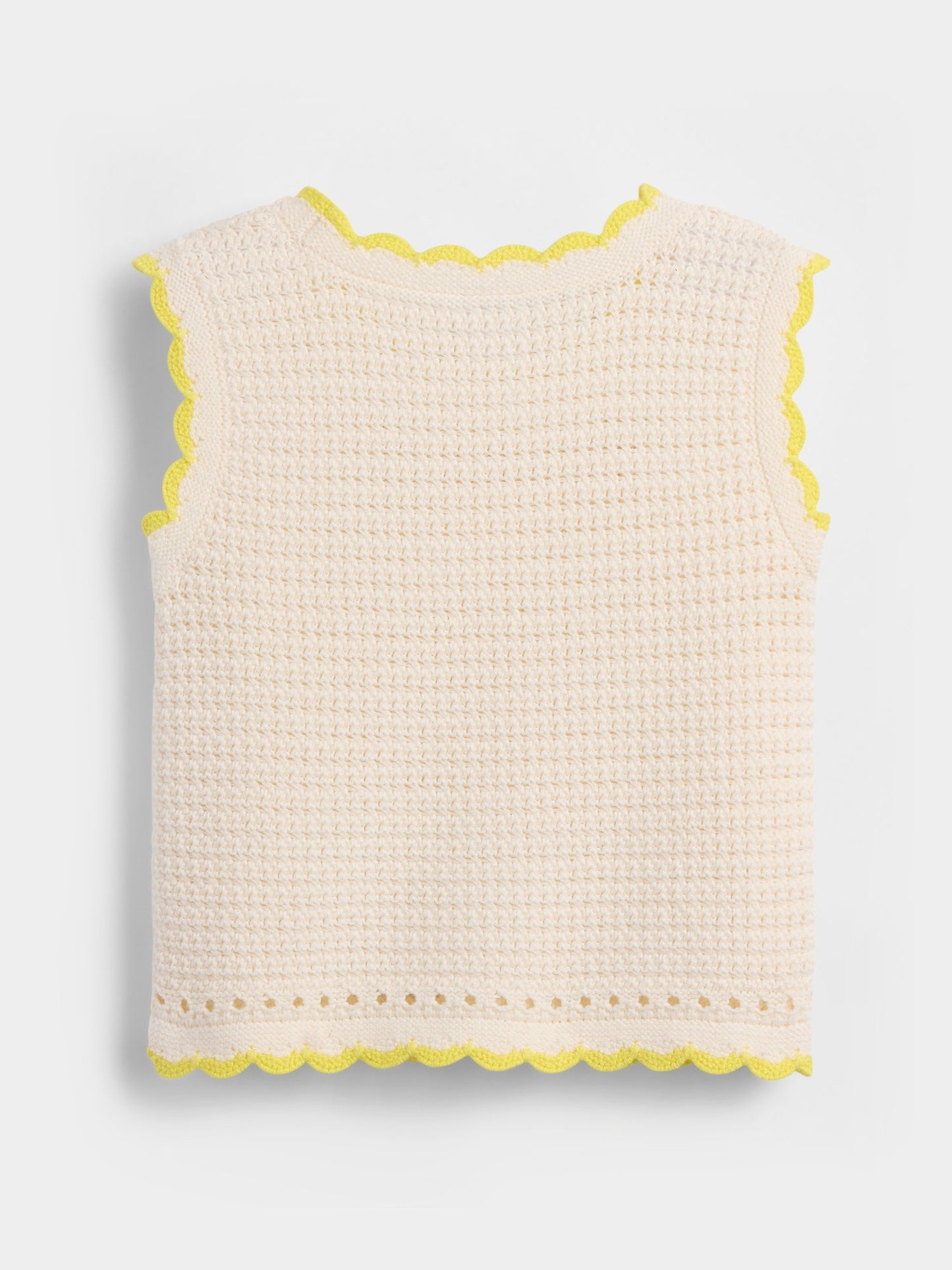 Krem Crochet Heart Triko Atlet