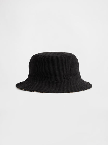 Kahverengi Reversible Leopar Bucket Şapka