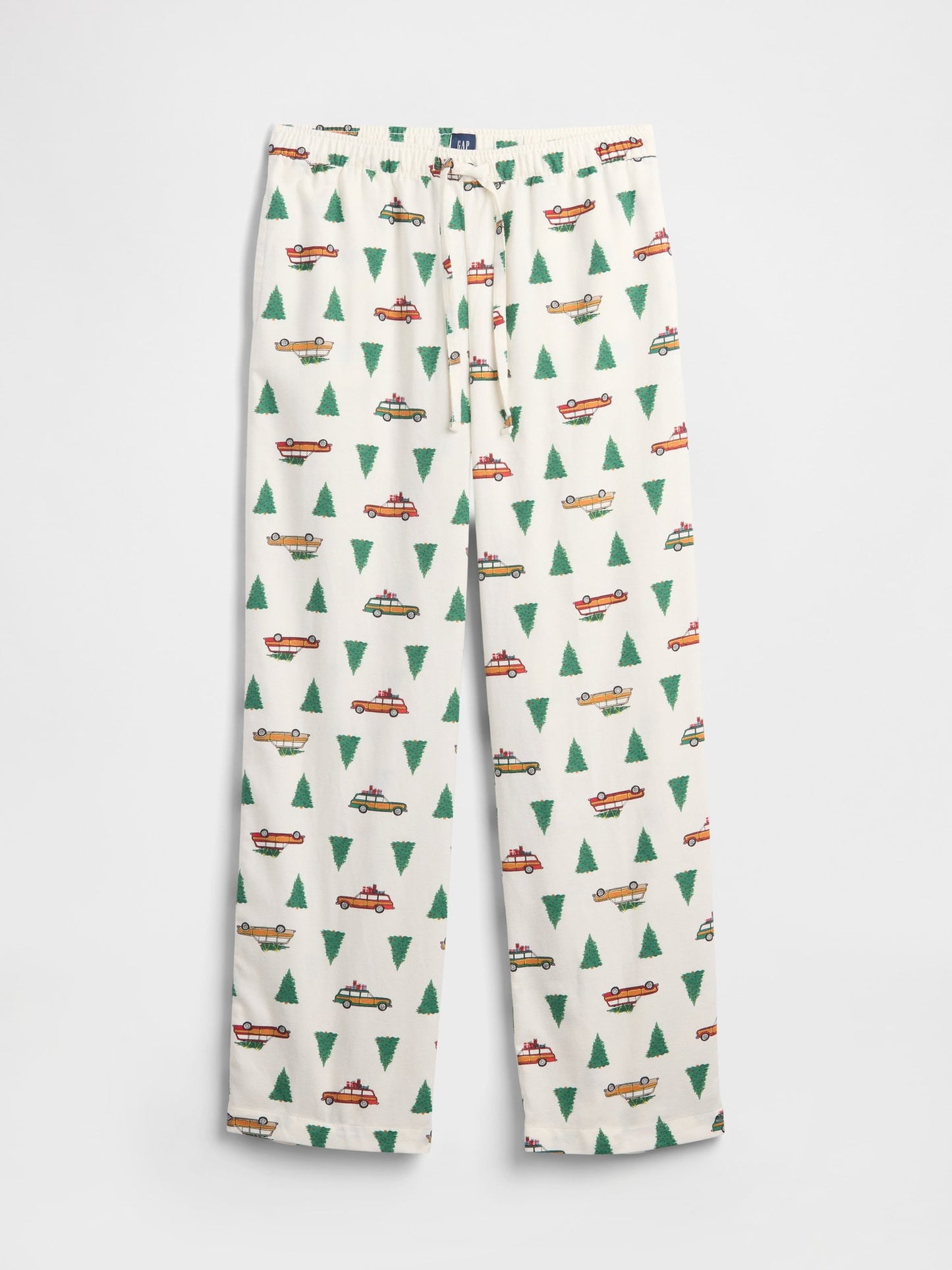 Kırık Beyaz Flannel Pull-on Pijama Altı