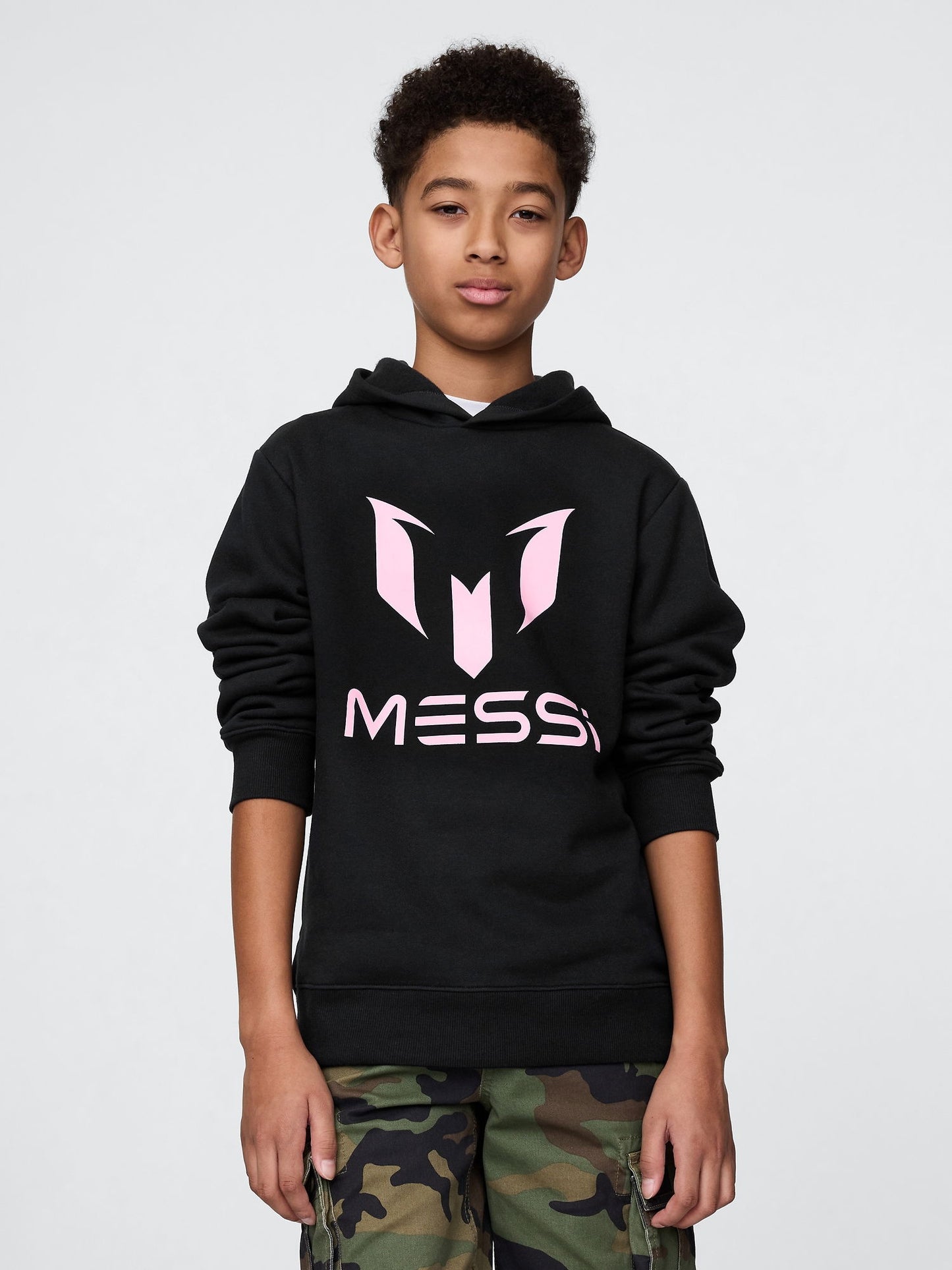 Siyah Messi Grafik Sweatshirt