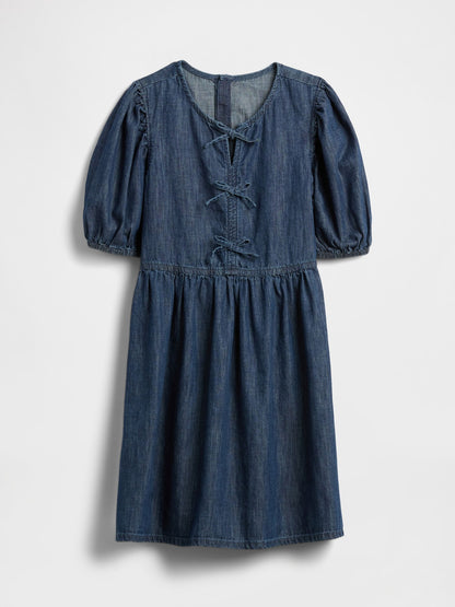 Mavi Denim Puff-sleeve Elbise