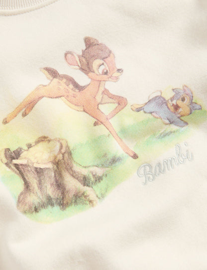 Saf Pamuklu Bambi:trade_mark: Sweatshirt (2-8 Yaş)
