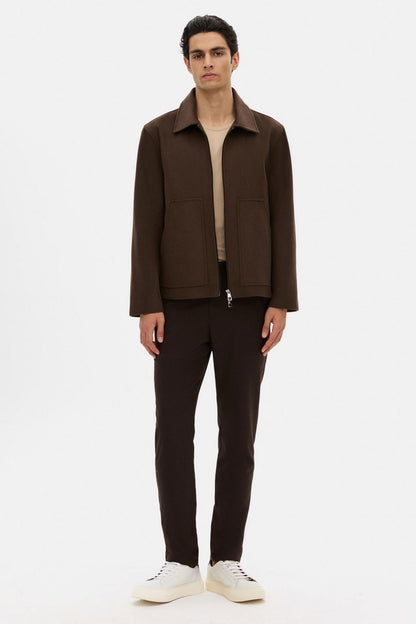 Tween Relaxed Fit Kahverengi Düz Mont