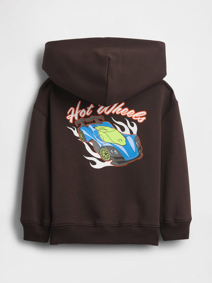 Koyu Kahverengi Relaxed Vintagesoft Hot Wheels Logo Sweatshirt