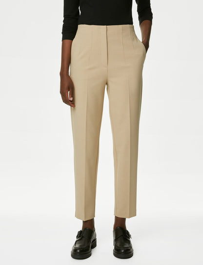 Yüksek Bel Tapered Fit Pantolon