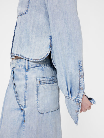 Mavi Gapstudio Denim Crop Gömlek