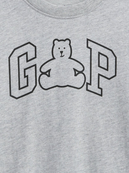 Açık Gri Logo T-shirt