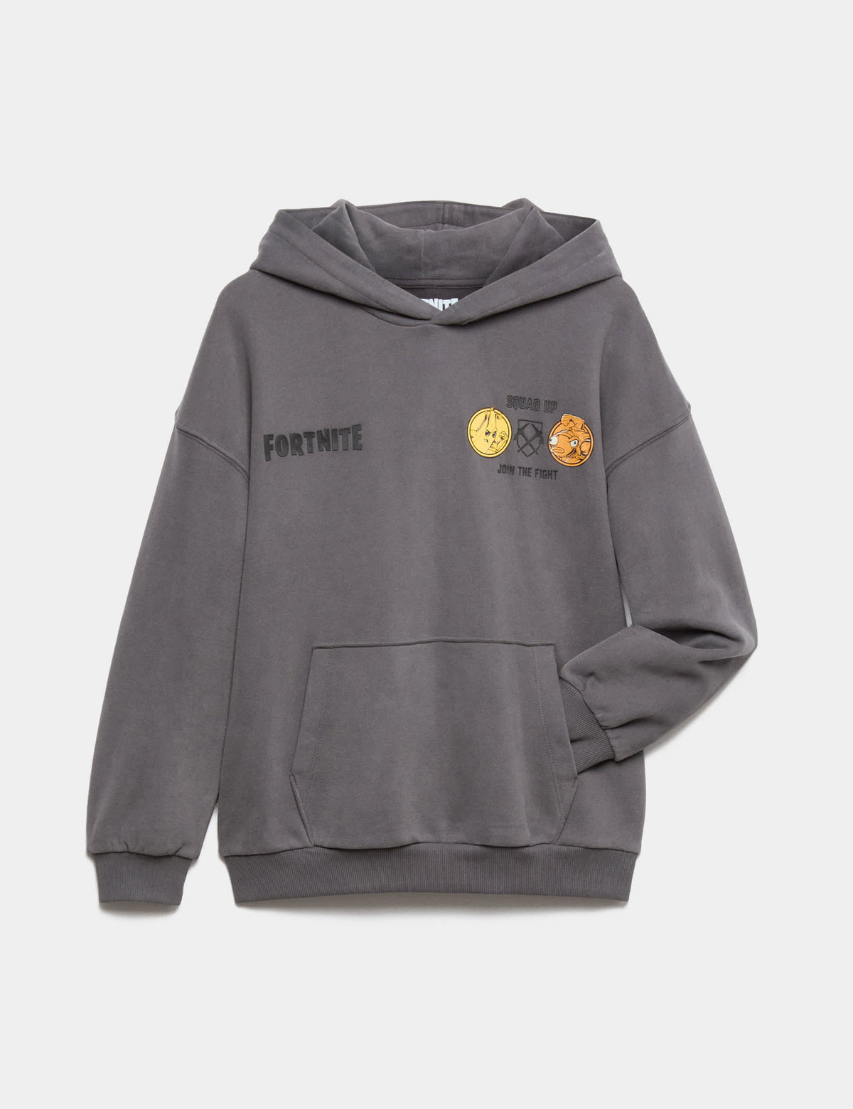 Fortnite™ Baskılı Saf Pamuklu Kapüşonlu Sweatshirt